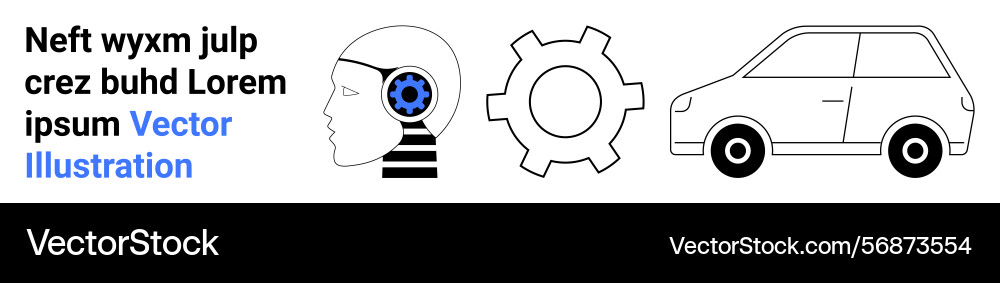 Artificial intelligence automation Artificial intelligence automation vector image