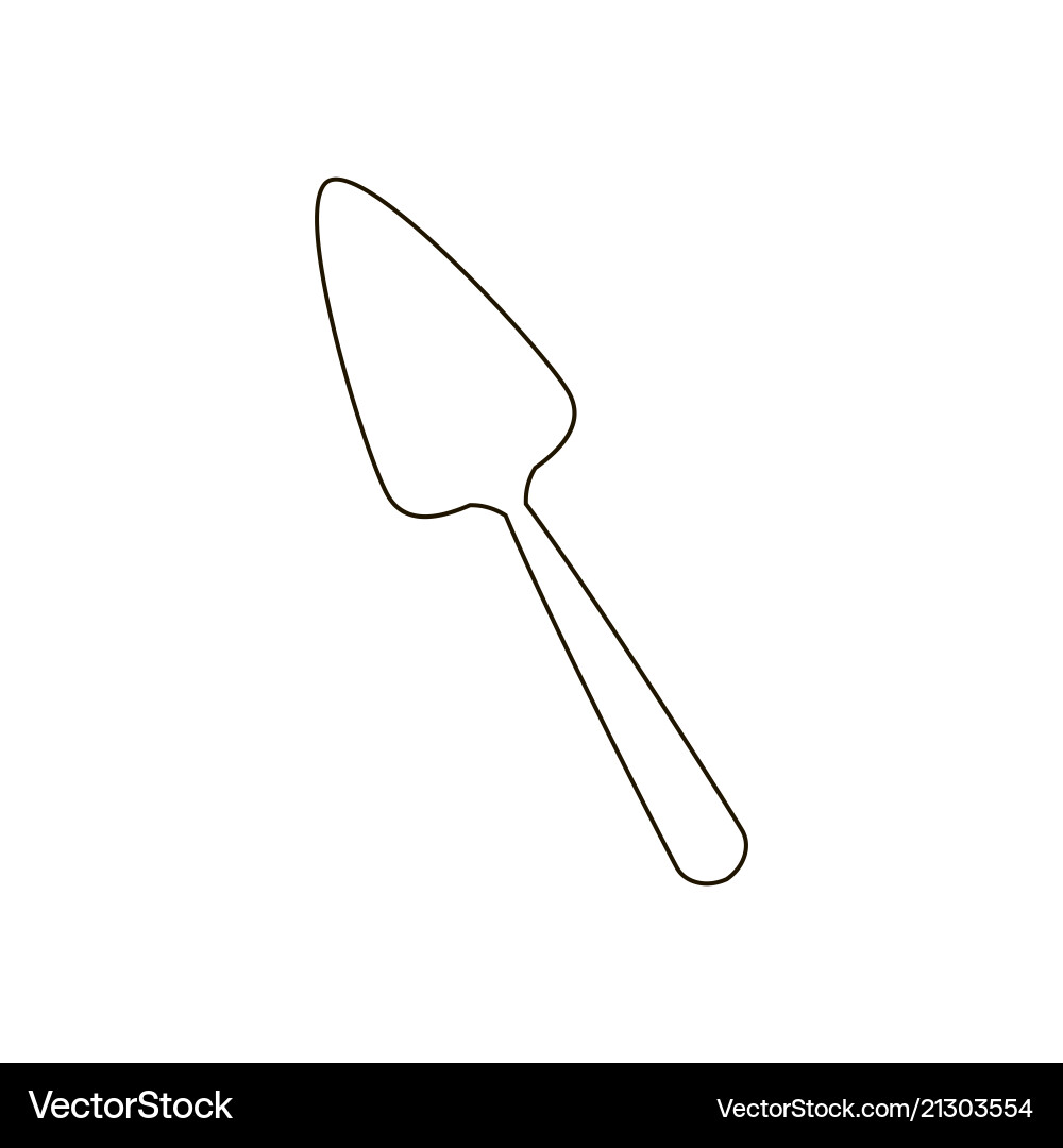 Cake Spatula Vector Image