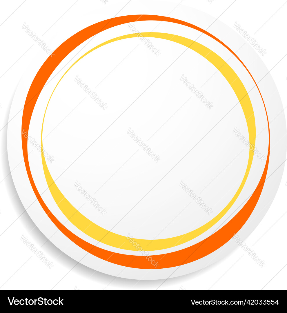 Circle circular badge label tag and button shape Vector Image