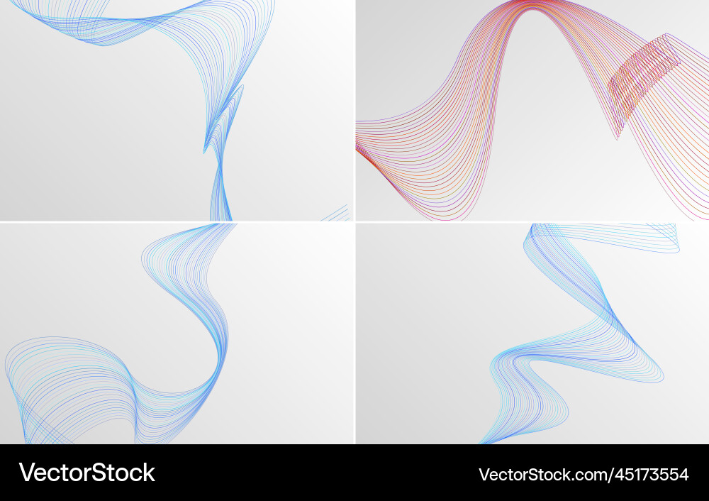 Collection of geometric minimal lines pattern set Collection of geometric minimal lines pattern set vector image