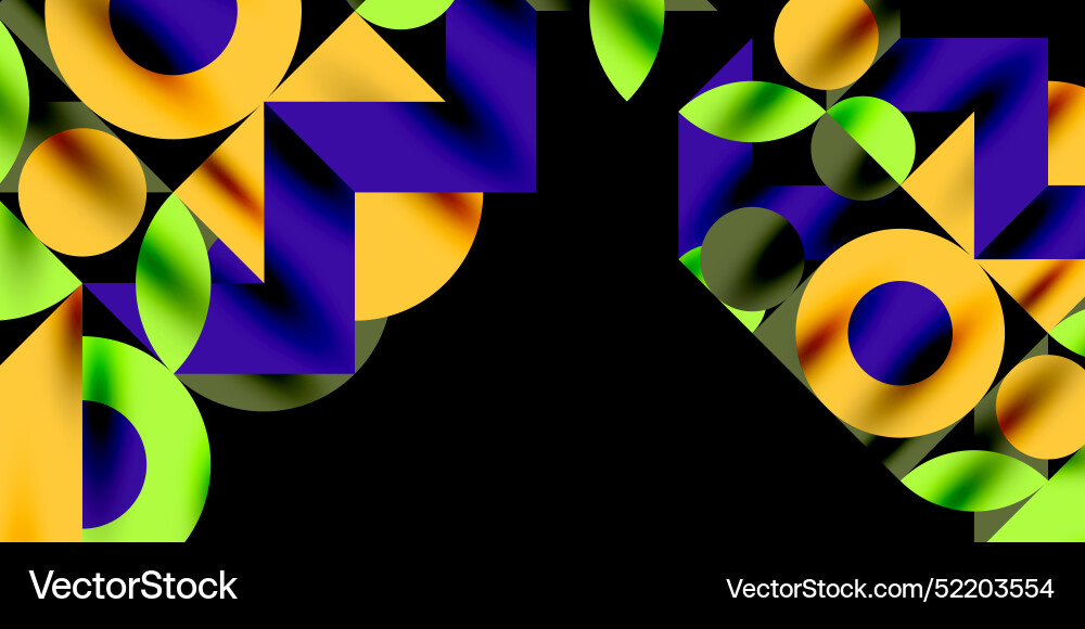 Colorful simple dynamic geometric forms circles Colorful simple dynamic geometric forms circles Vector Image