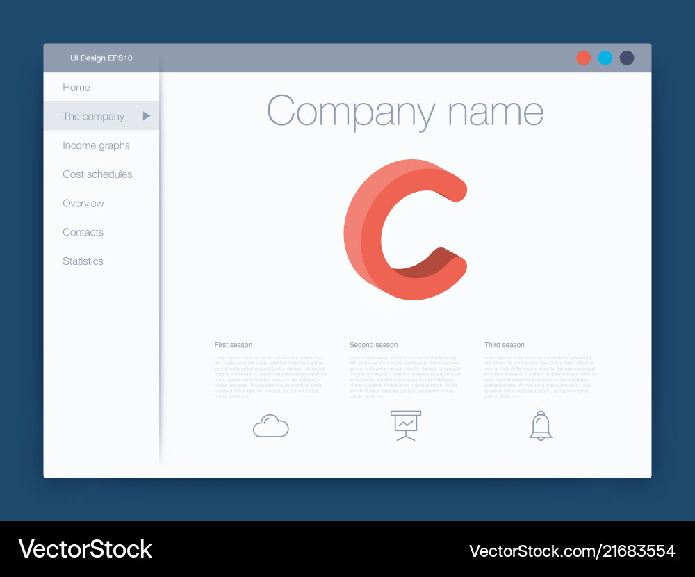 Dashboard infographic template with modern ui Dashboard infographic template with modern ui vector image