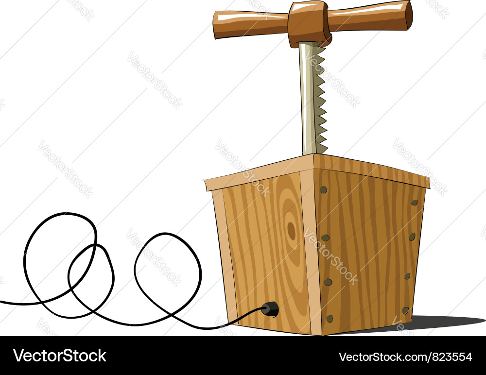 Exploding Time Bomb vector image