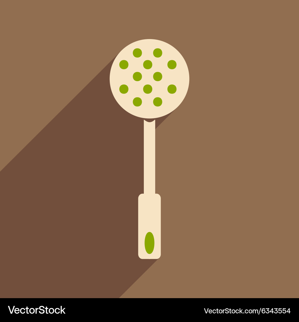 Flat with shadow icon and mobile application Vector Image