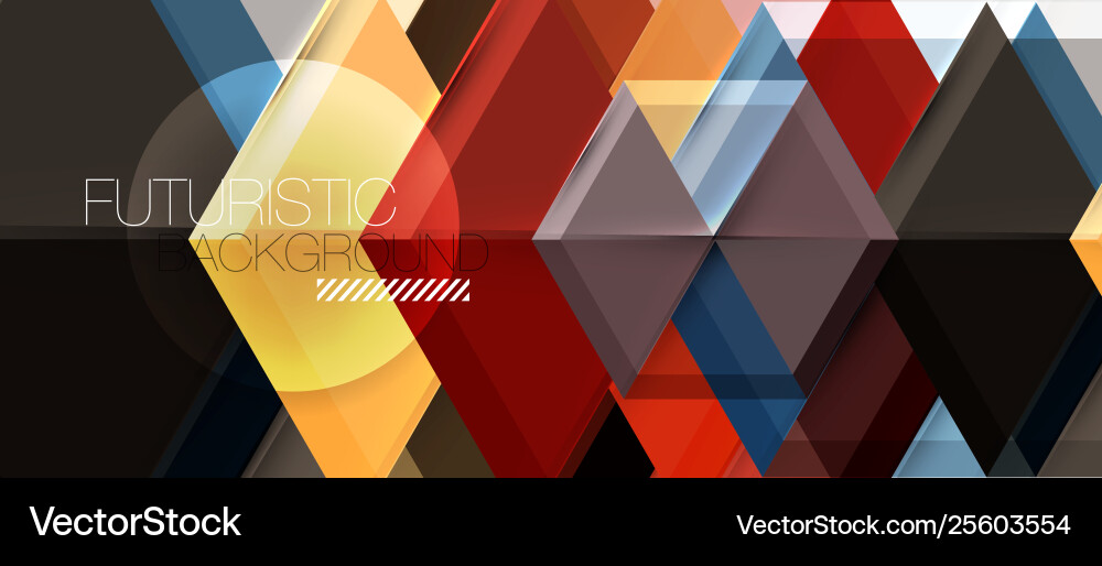 Geometric triangle and hexagon abstract background Geometric triangle and hexagon abstract background Vector Image