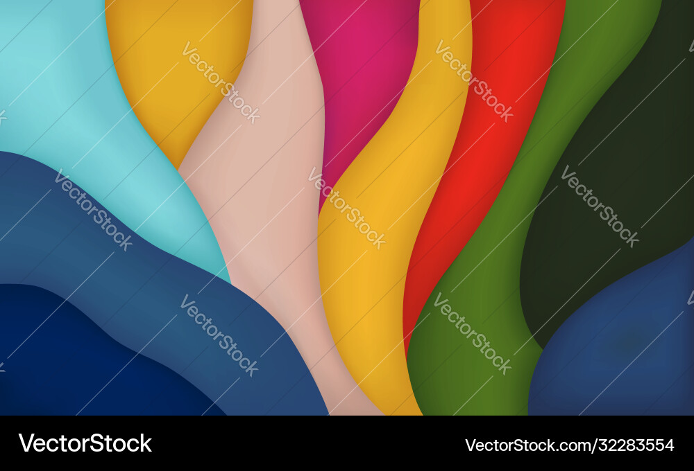 Horizontal abstract background multi-colored Horizontal abstract background multi-colored Vector Image