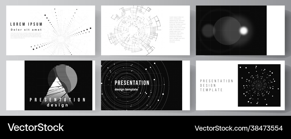 Layout presentation slides design Layout presentation slides design vector image