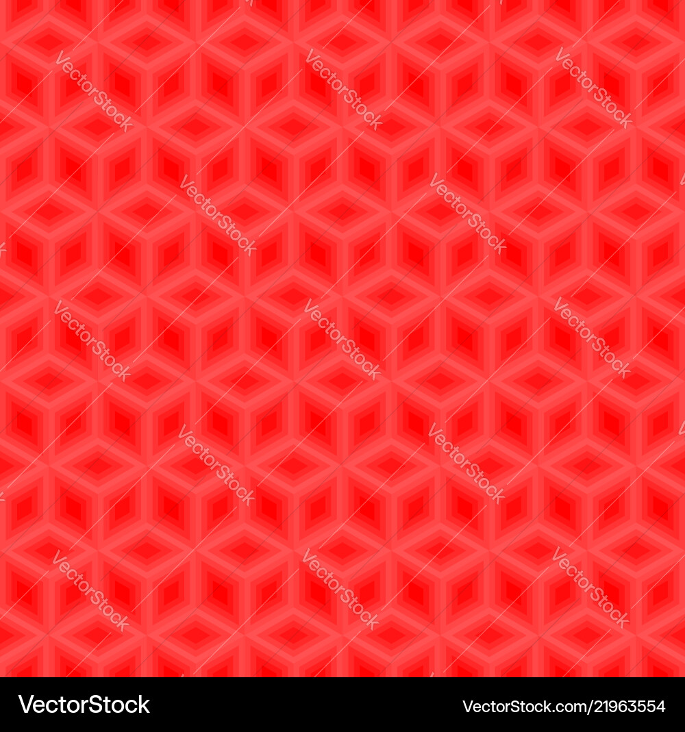 Red cubes pattern seamless background Red cubes pattern seamless background vector image