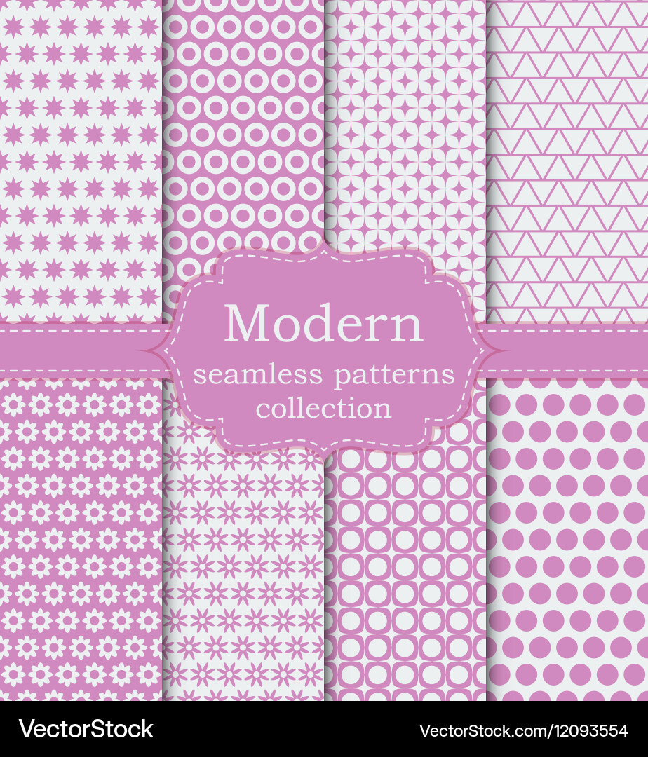 Set of seamless patterns Vector Image