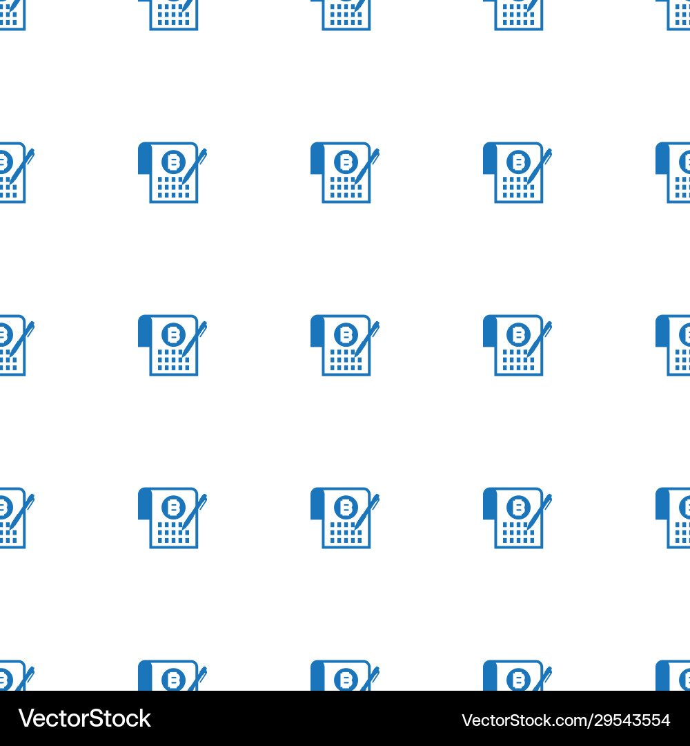 Smart contract icon pattern seamless isolated vector image