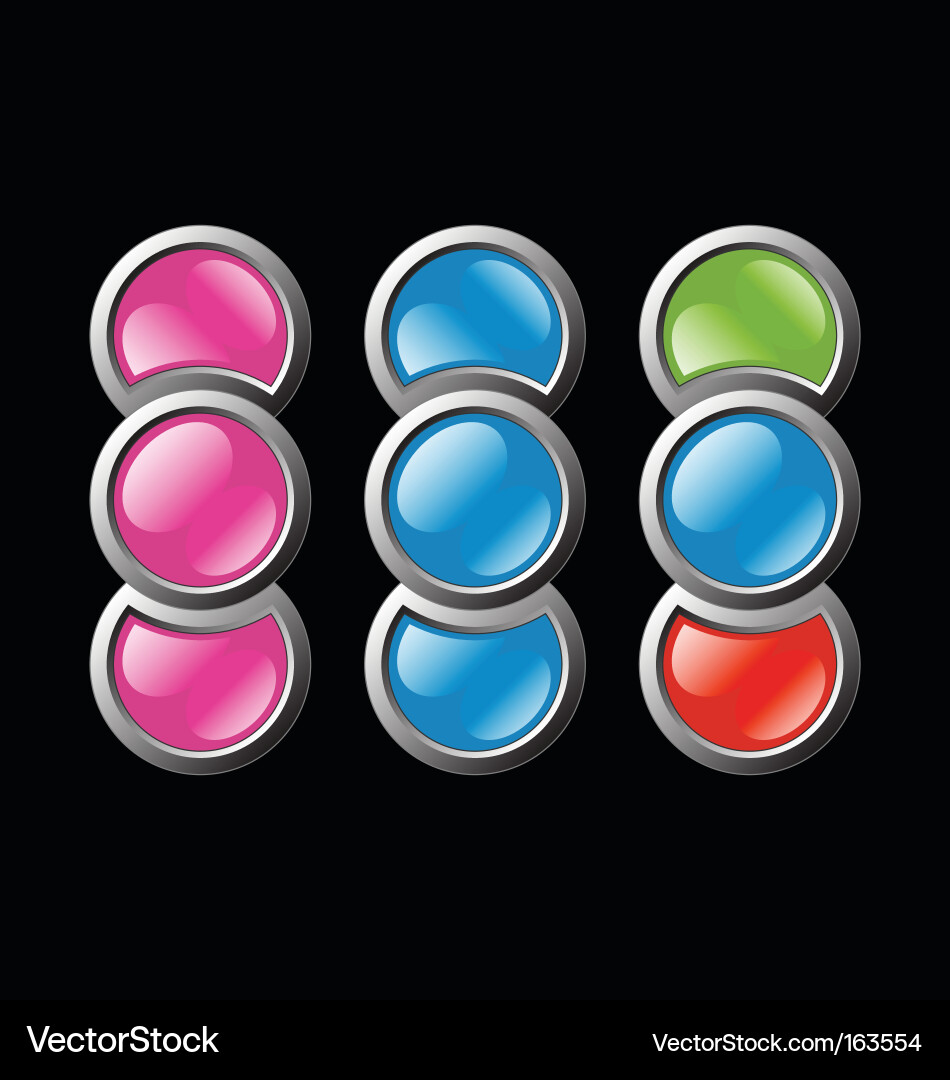 Website buttons Vector Image
