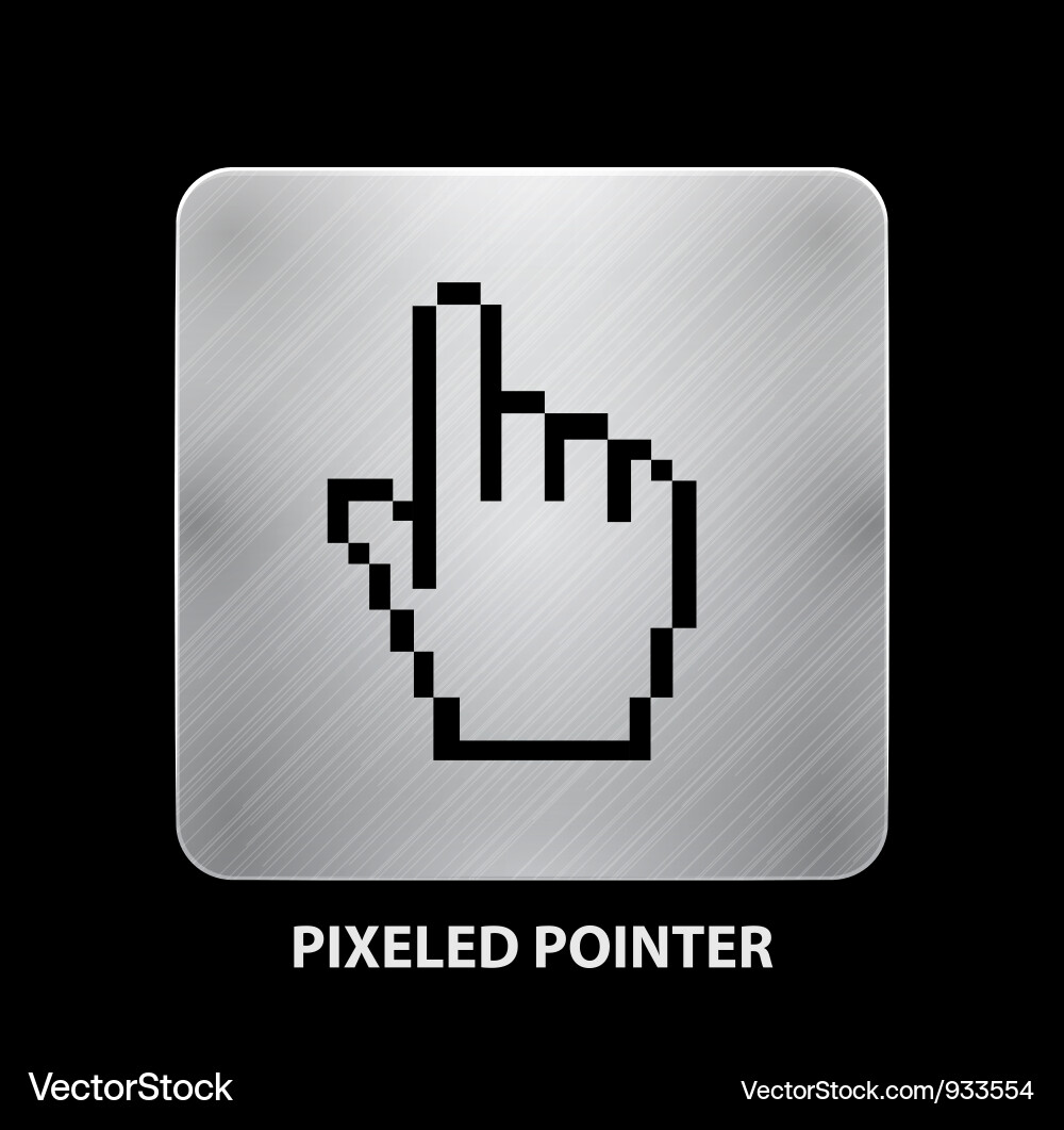 Zeiger App-Symbol Vektorbild