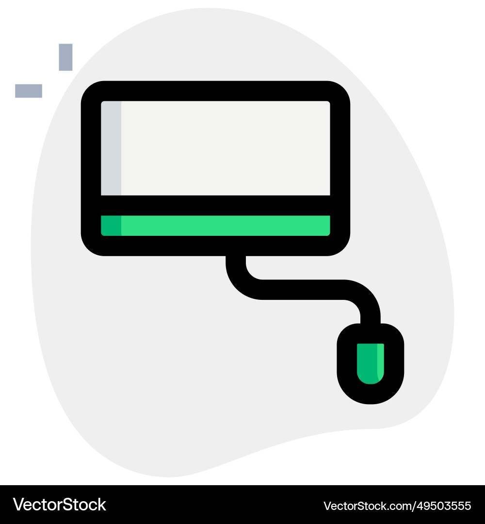 Computer setup for various digital tasks vector image