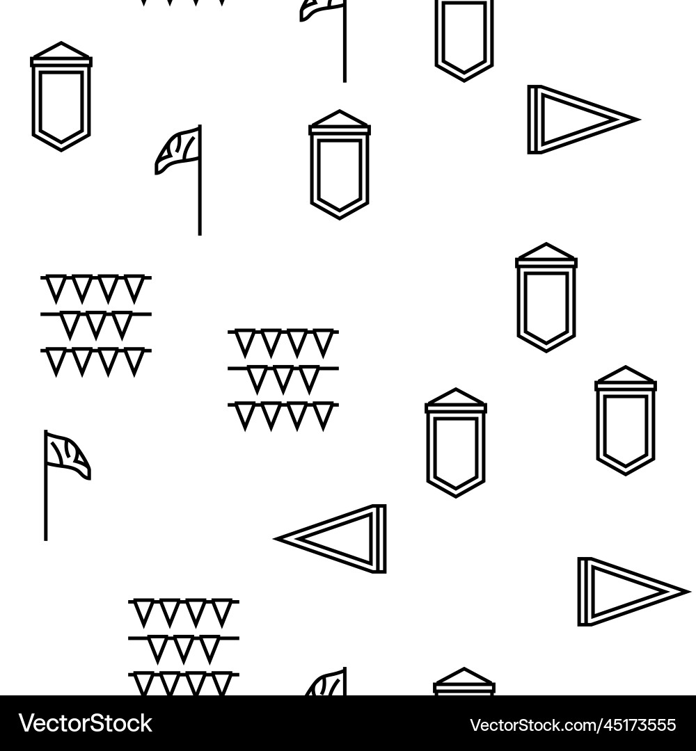 Flag start web pennant map seamless pattern vector image