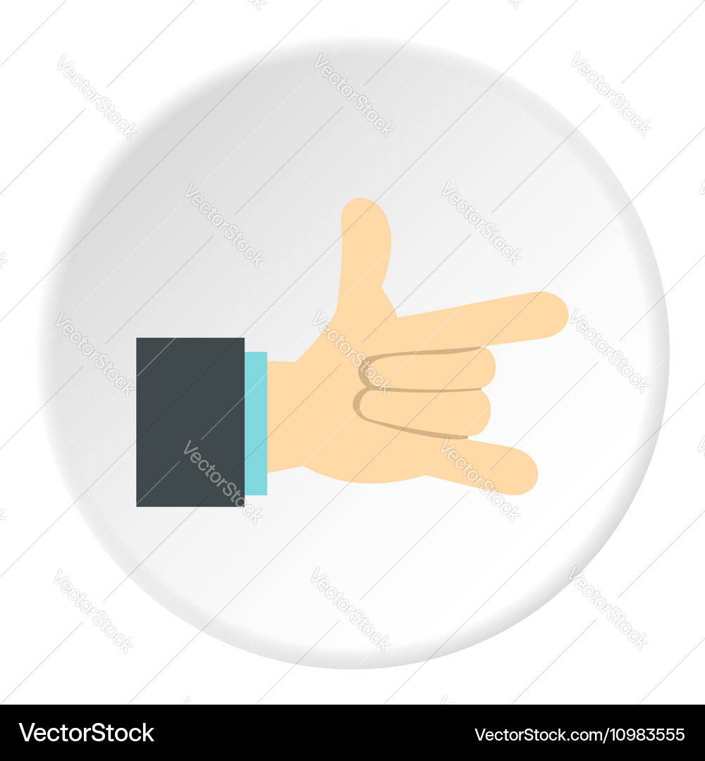 Gesture with index finger and little icon Vector Image