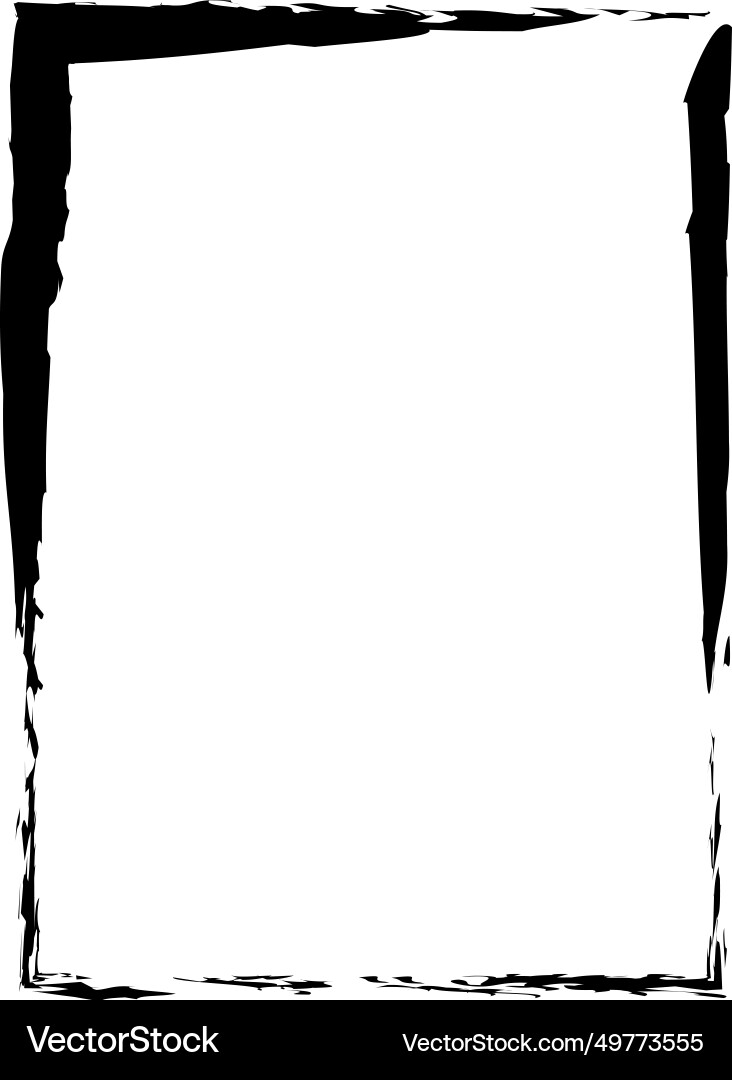 Grunge frame shape icon vertical rectangle Grunge frame shape icon vertical rectangle vector image