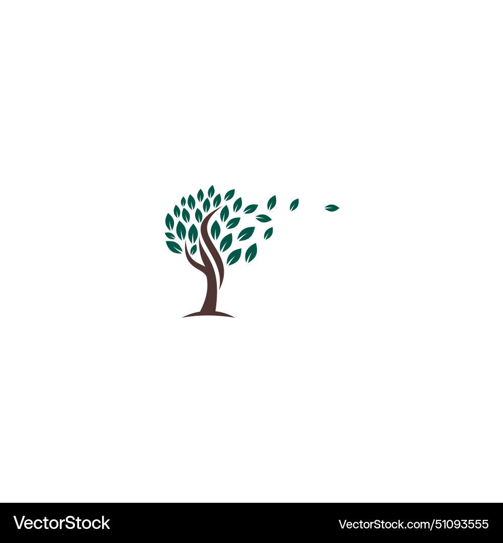 Tree logo icon technology Royalty Free Vector Image