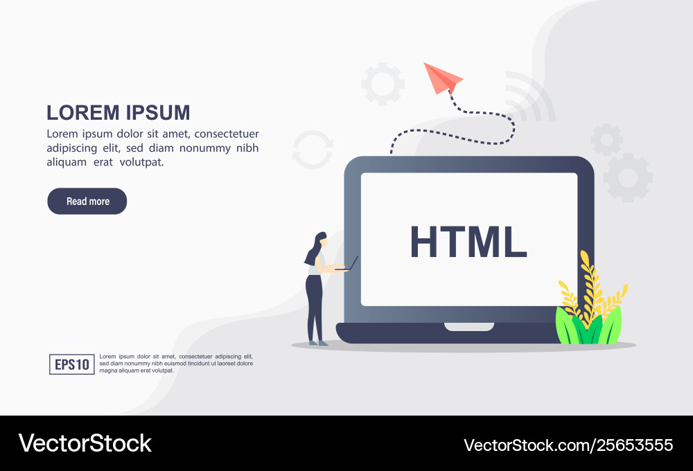 Website technology and programming concept Vector Image