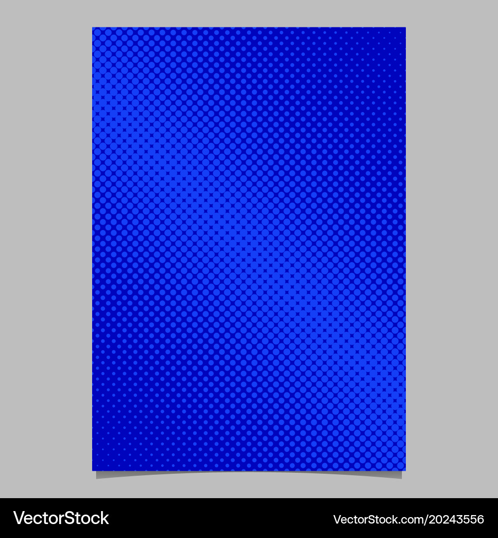 Abstract halftone circle pattern background page vector image