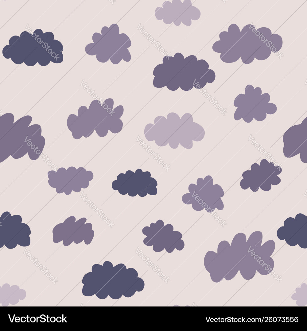 Clouds seamless pattern weather background design Clouds seamless pattern weather background design vector image