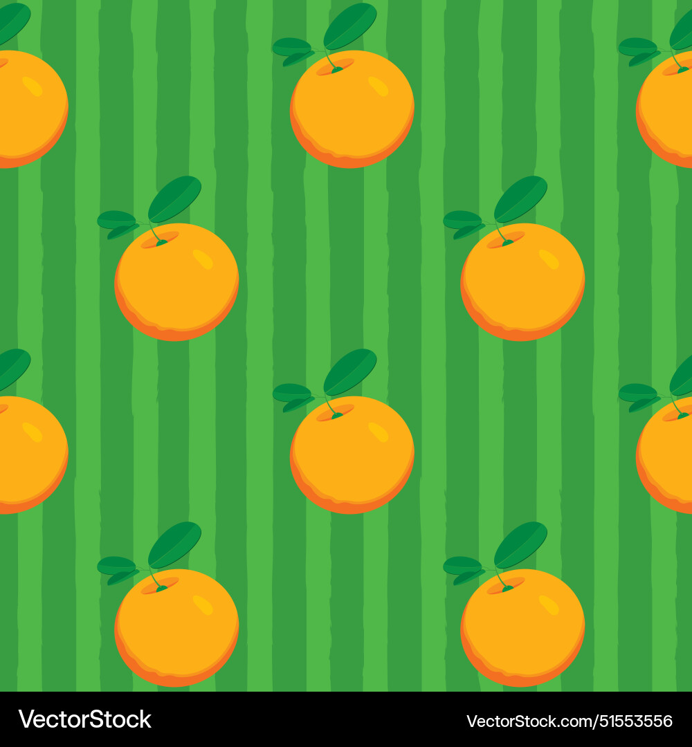 Fruit seamless pattern with taste whole orange Fruit seamless pattern with taste whole orange vector image