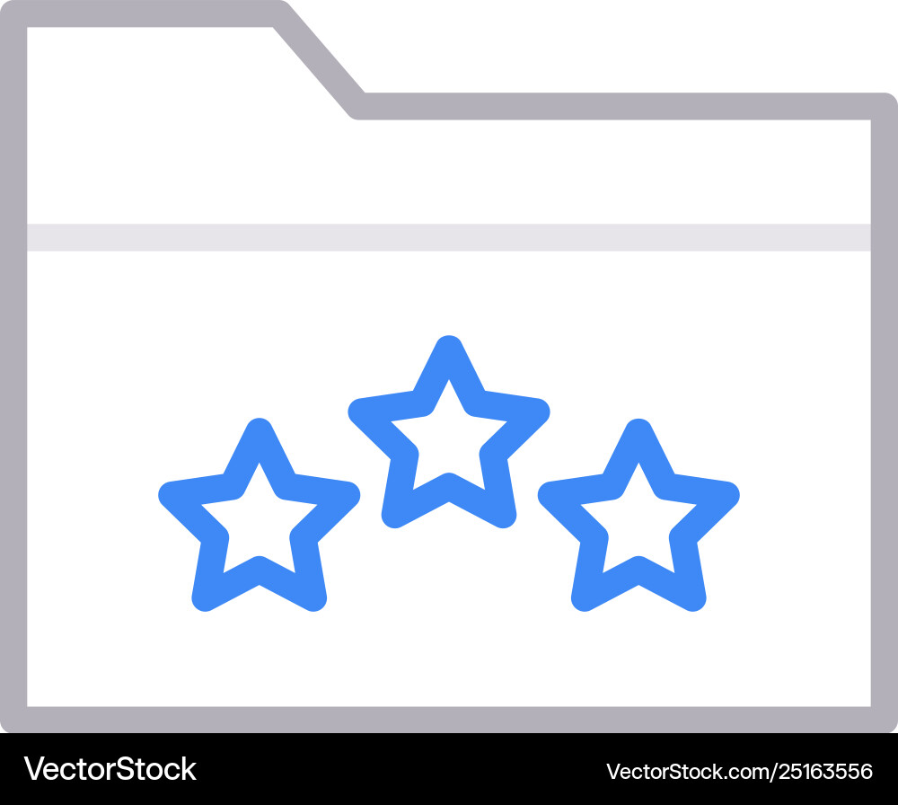 Rating folder Rating folder vector image