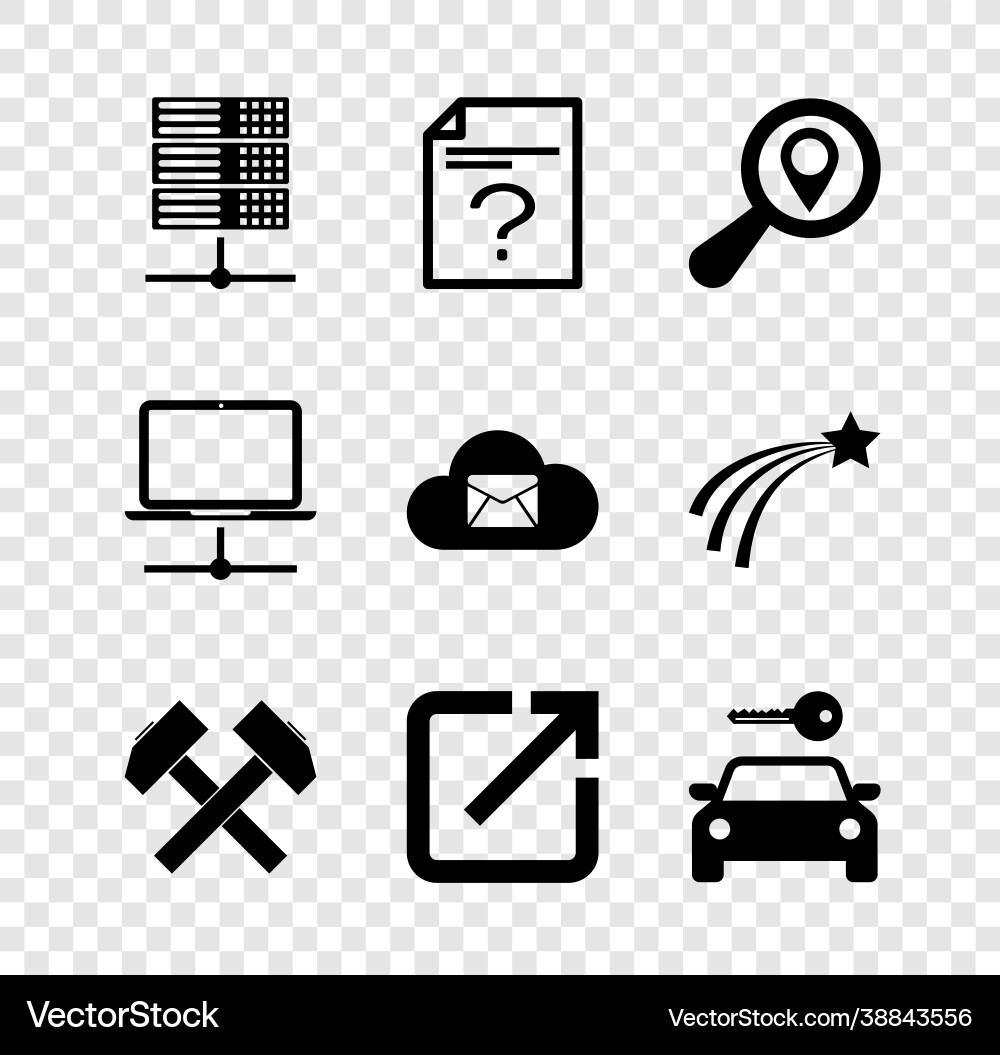 Server-Daten-Webhosting unbekanntes Dokument Server-Daten-Webhosting unbekanntes Dokument Vektorbild