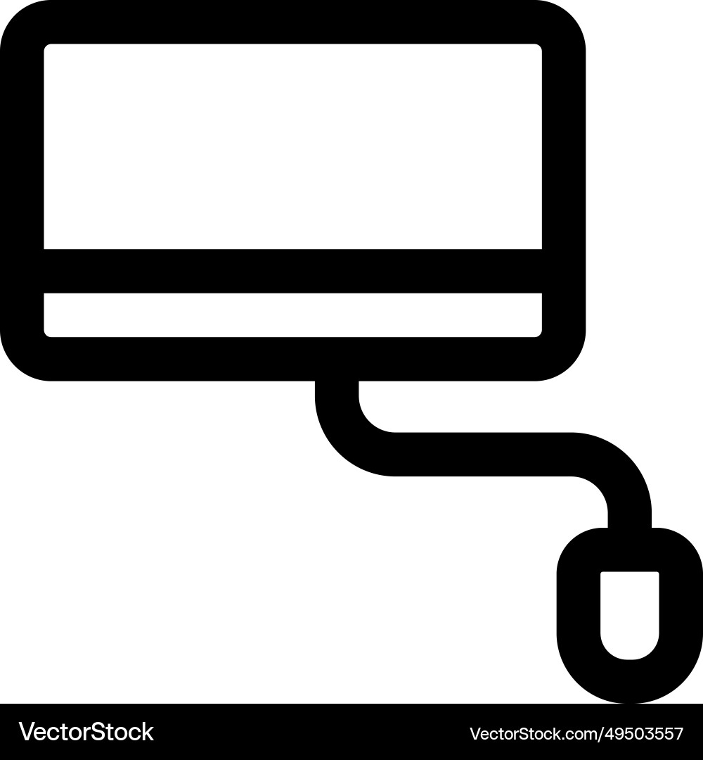 Computer setup for various digital tasks vector image