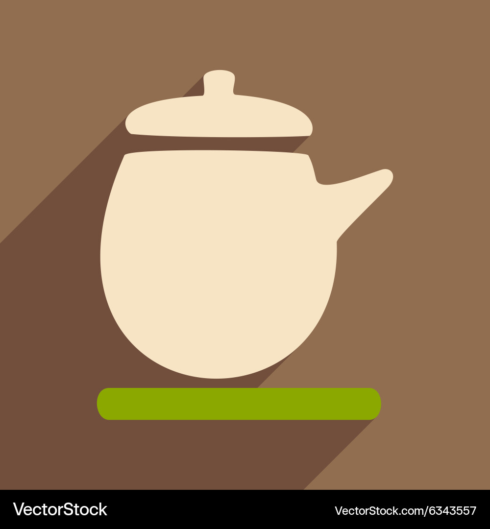 Flat with shadow icon and mobile application Vector Image