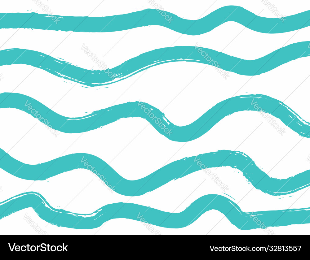 Rectangular template with wavy lines drawn Rectangular template with wavy lines drawn vector image