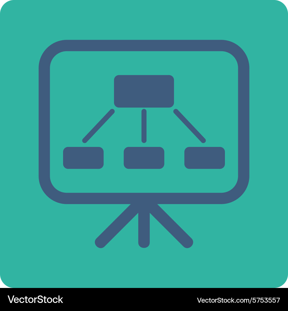 Scheme screen icon Vector Image