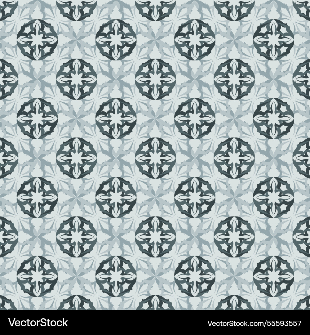 Seamless pattern of symmetrical elements in gray-b Seamless pattern of symmetrical elements in gray-b Vector Image