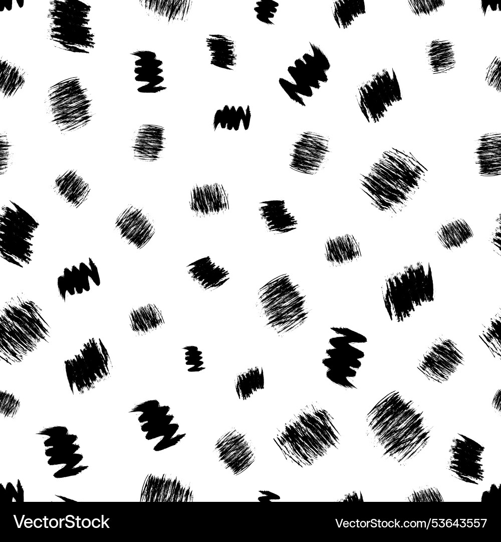 Seamless pattern with hand drawn scribble smears Seamless pattern with hand drawn scribble smears vector image