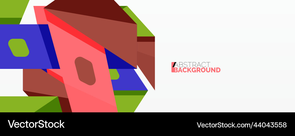 Abstract line and triangle background creative Vector Image