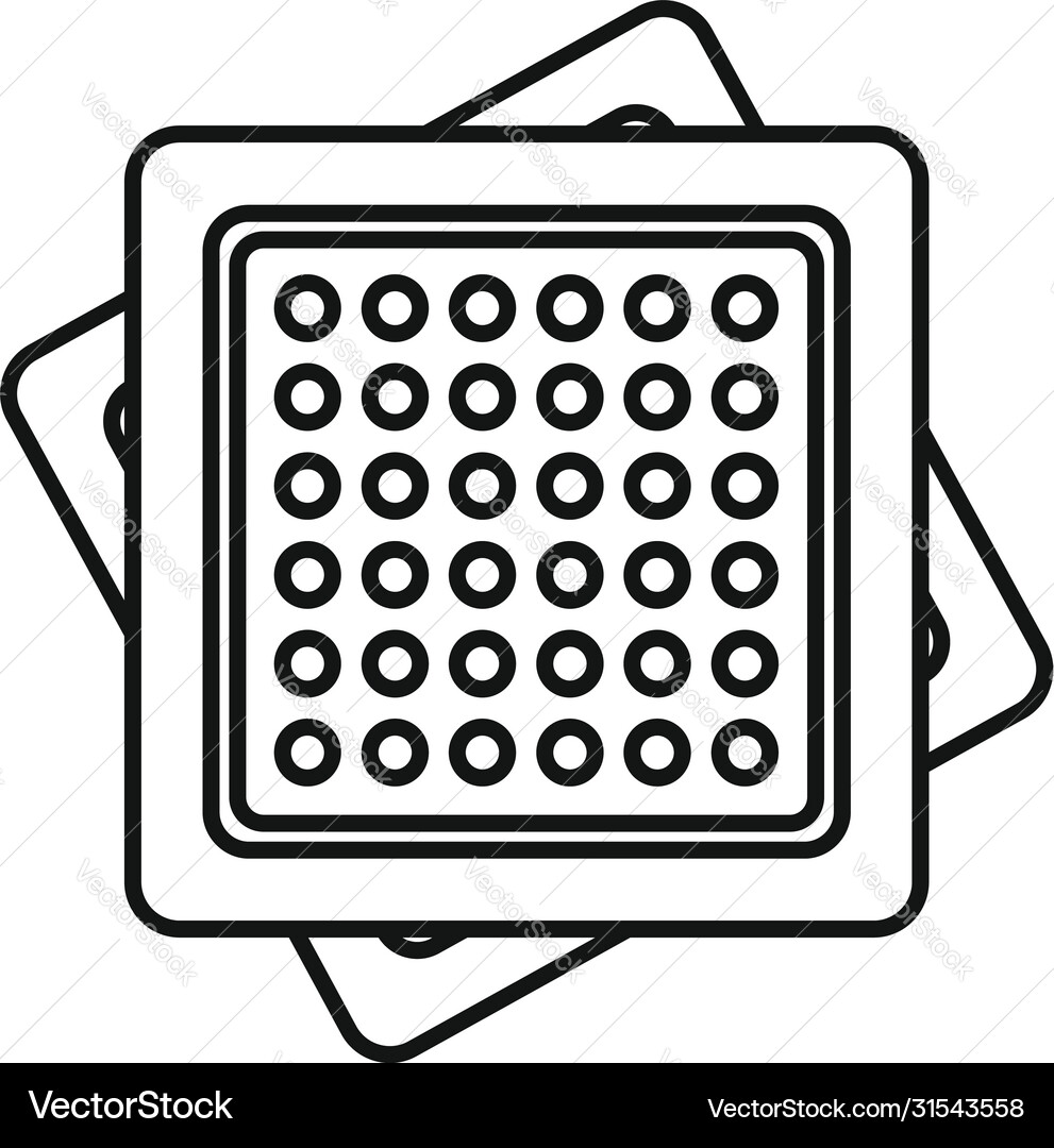 Cracker icon outline style Cracker icon outline style vector image