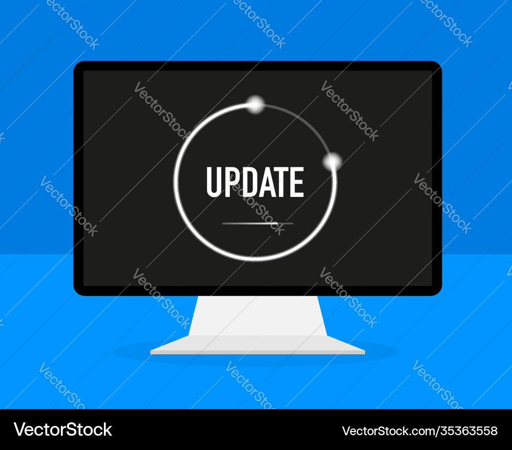Data update or synchronize with bar process Data update or synchronize with bar process vector image