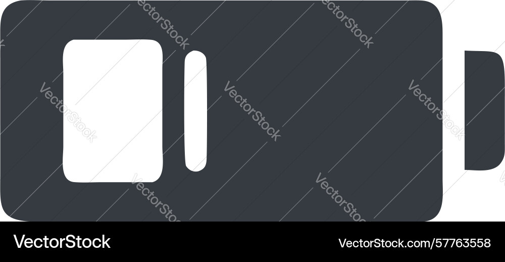 Low battery indicator icon for device status Vector Image