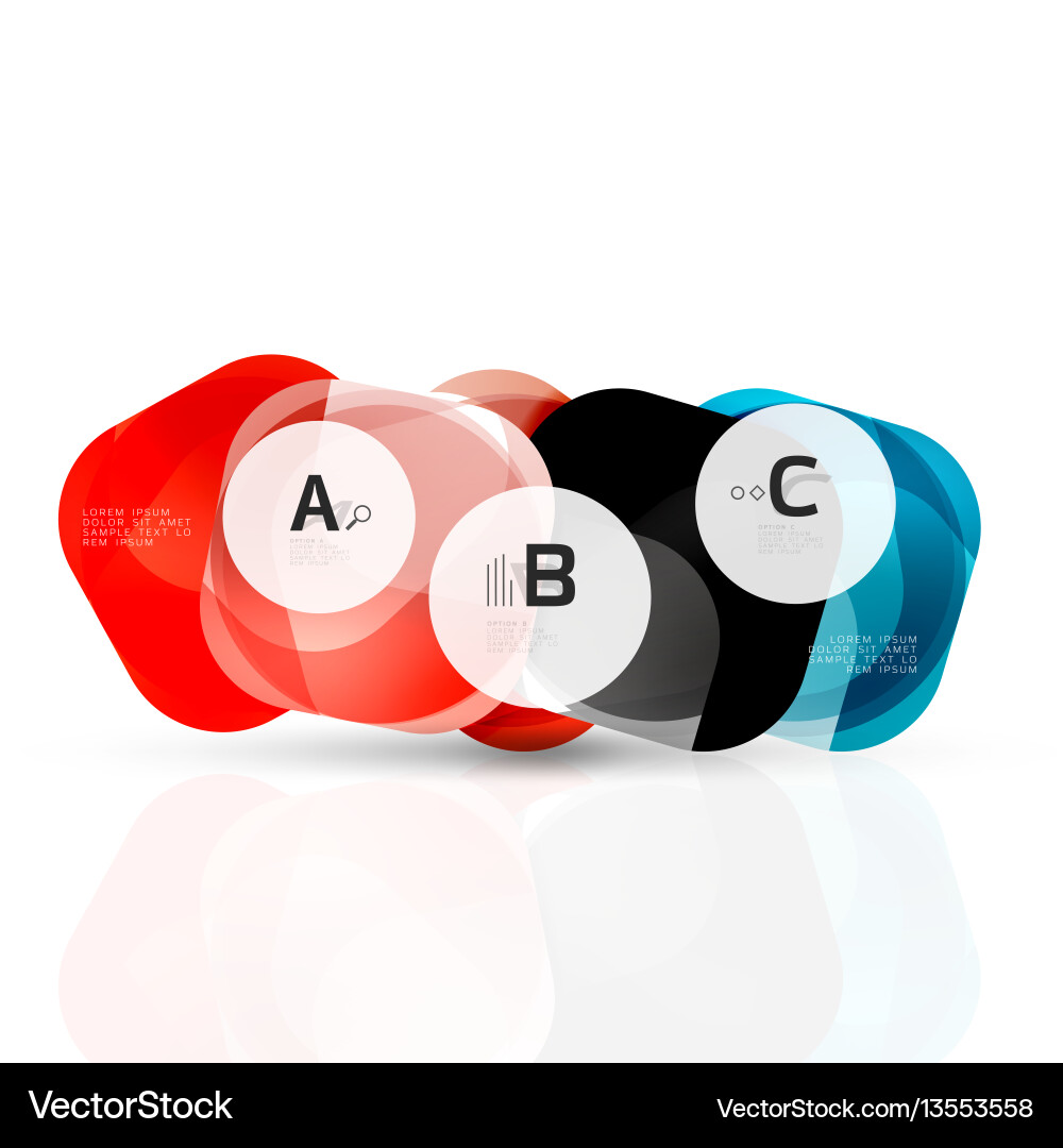 Squares on white with sample text Squares on white with sample text vector image