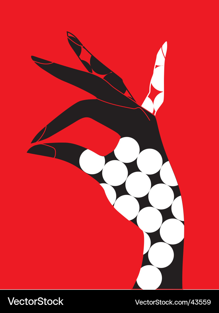 Abstract hand Vector Image