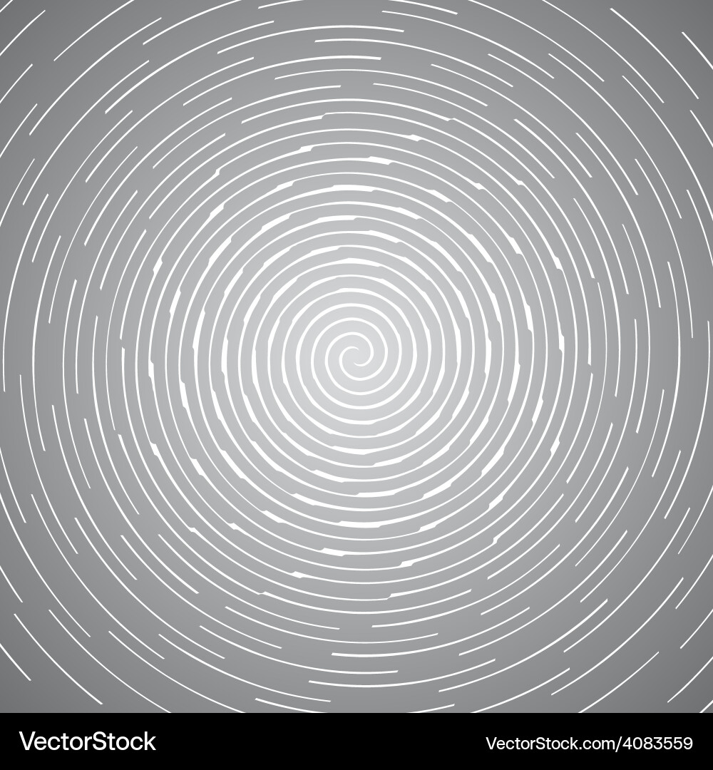 Abstract spiral design pattern circular rotating vector image