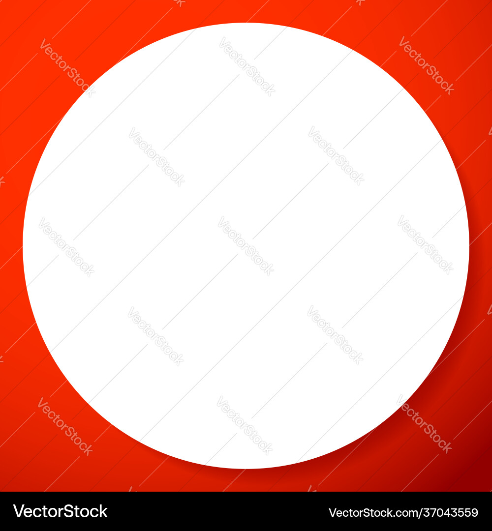 Blank empty circle orb and sphere button badge vector image