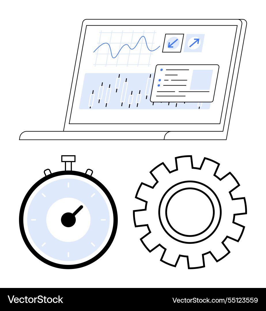 Datenanalyse und Optimierungskonzept mit Graphen Datenanalyse und Optimierungskonzept mit Graphen Vektorbild