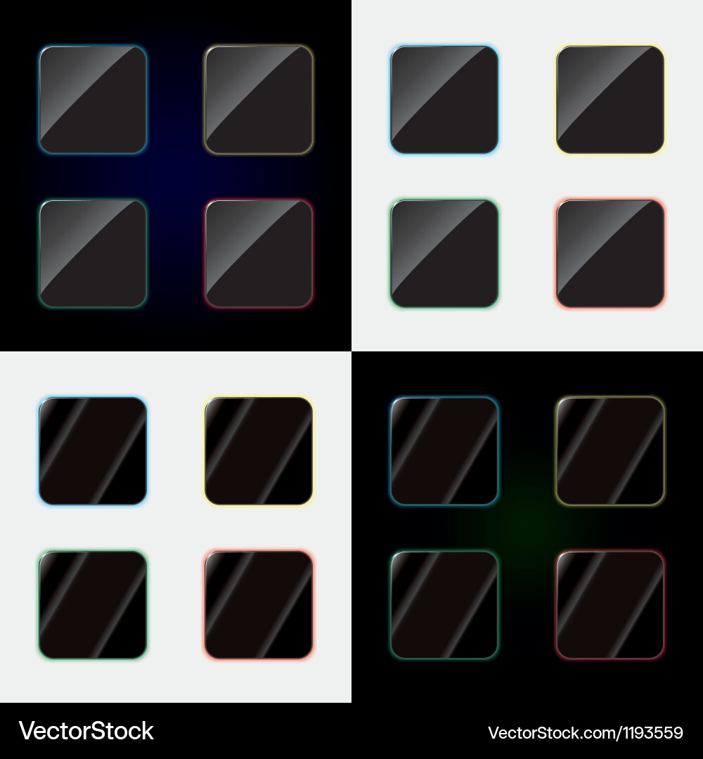 Modern Button Collection vector image