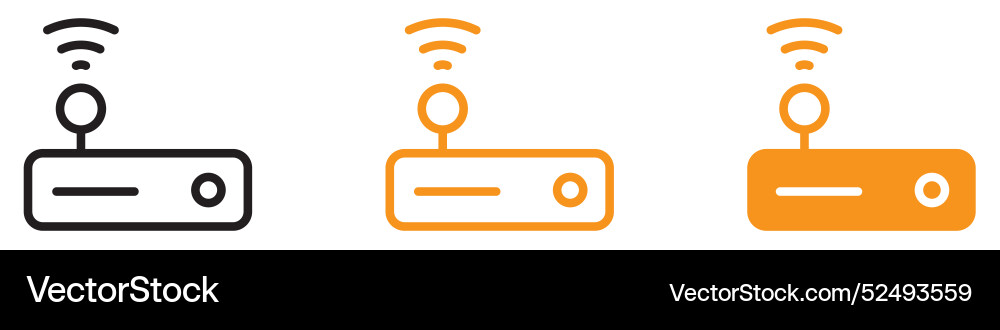 Networking router icon for internet Networking router icon for internet vector image