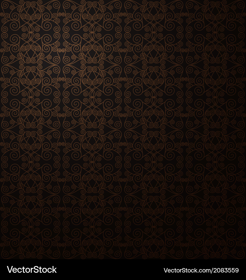 Ornate Floral Scroll Pattern Vector Image