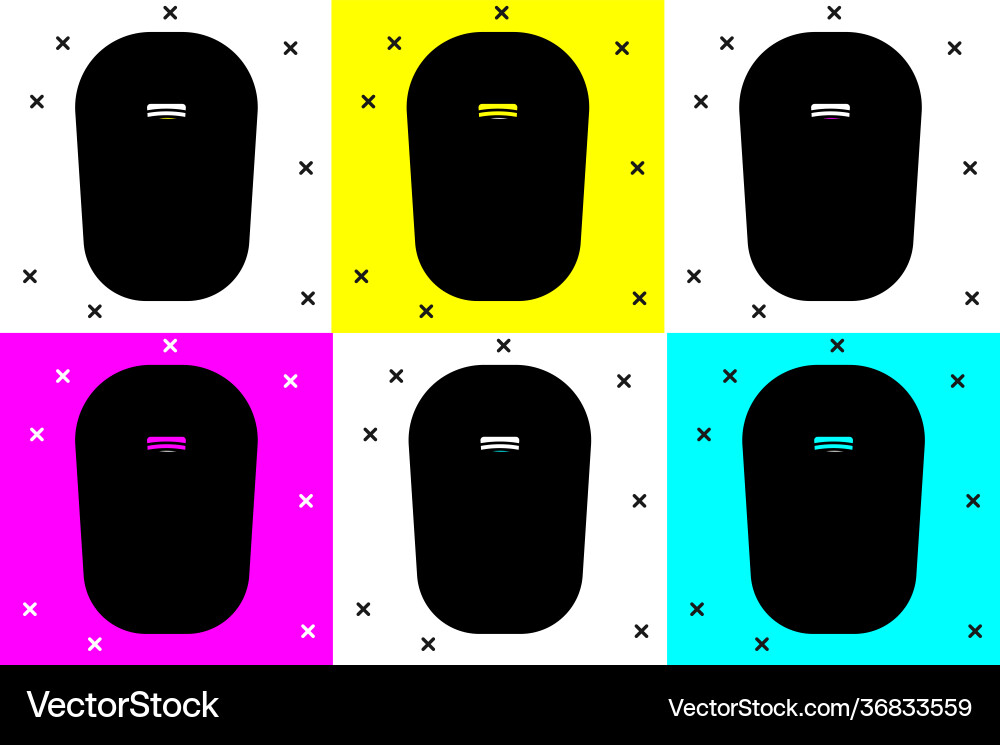 Set bucket with rag icon isolated on color Set bucket with rag icon isolated on color Vector Image
