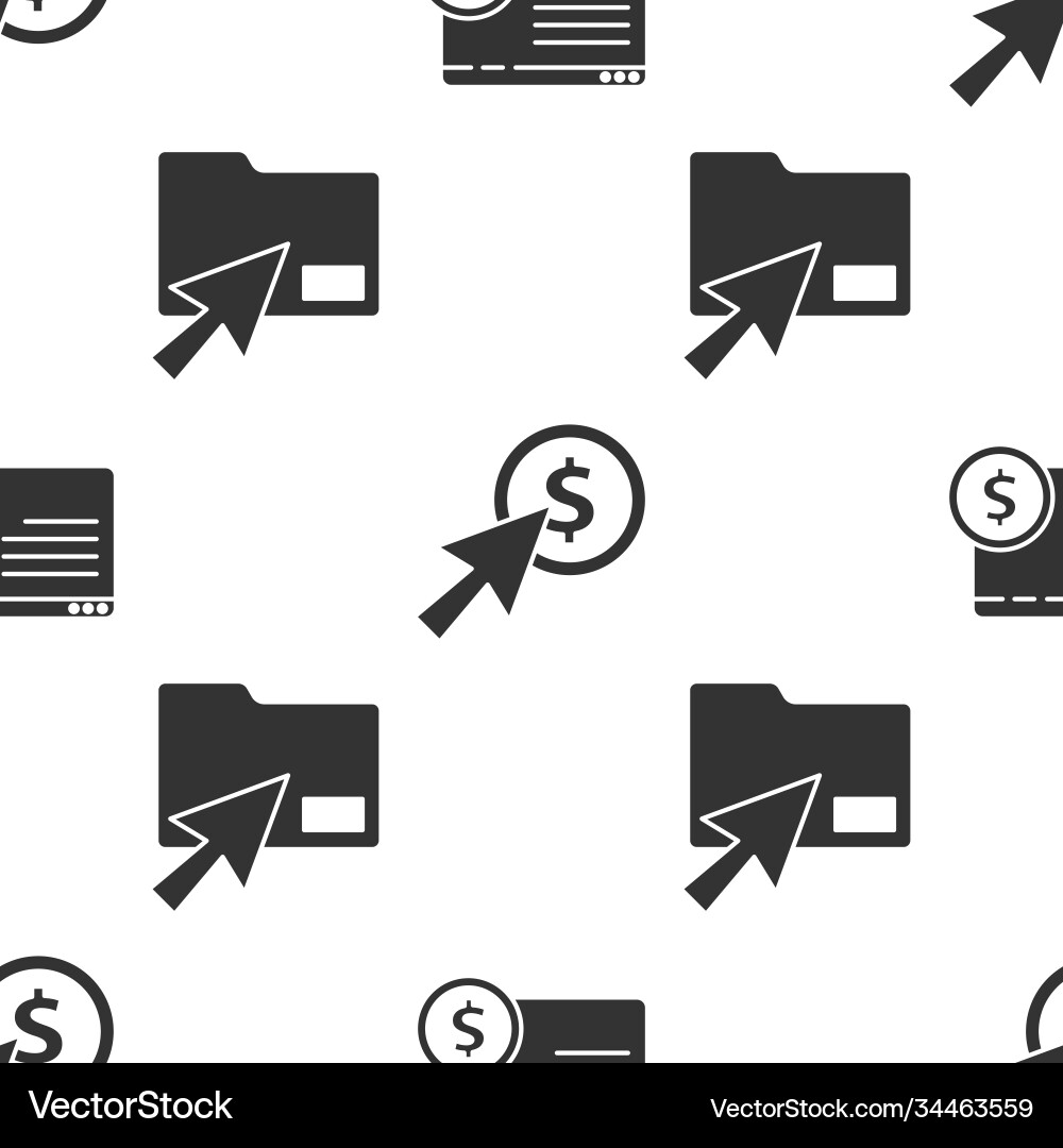 Set online shopping on screen cursor and coin Set online shopping on screen cursor and coin vector image