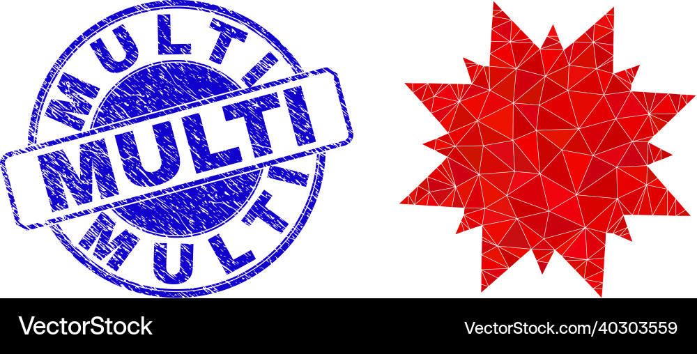 Textured multi round watermark and pointed Textured multi round watermark and pointed Vector Image