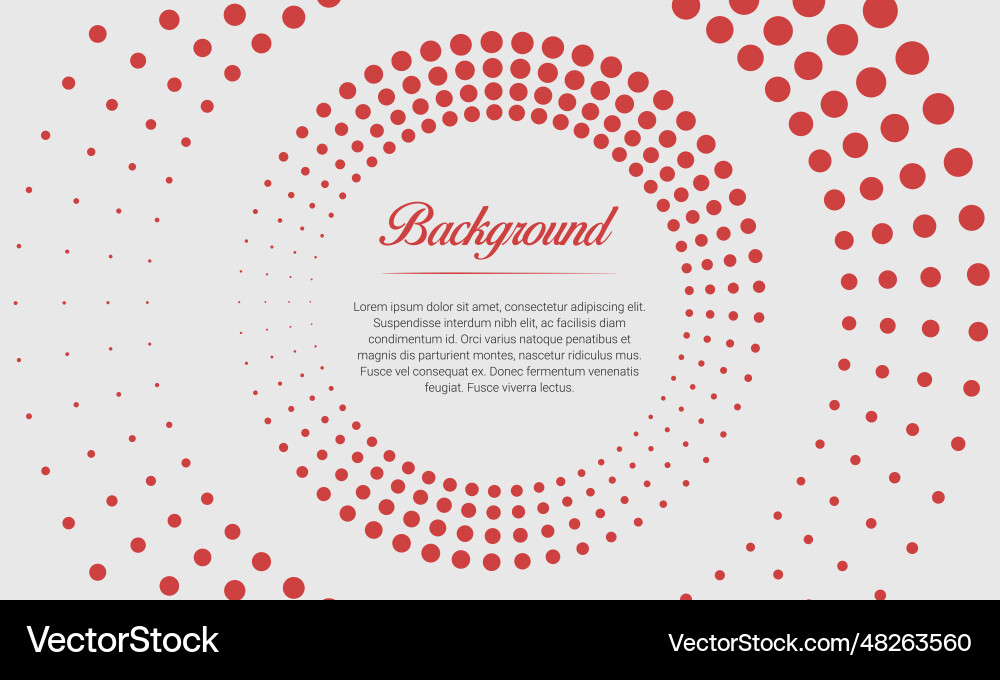 Abstract gray banner with red halftone pattern vector image