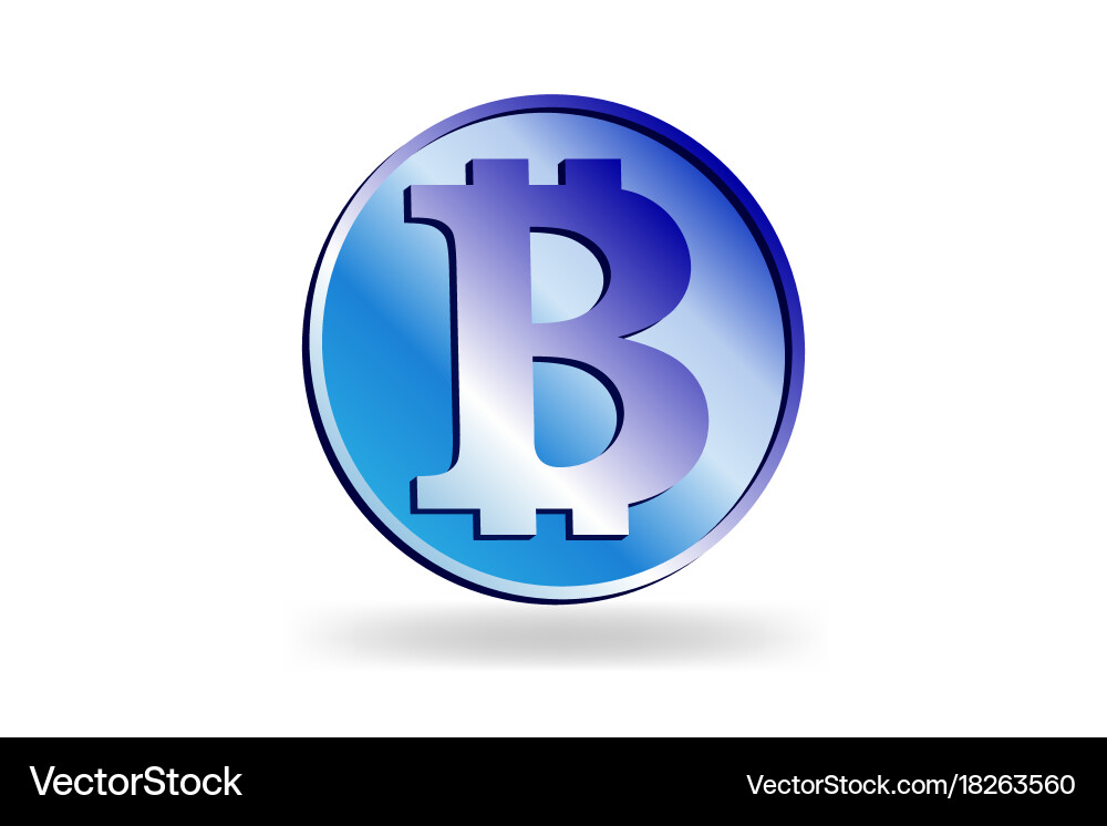Bitcoin and world map Vector Image